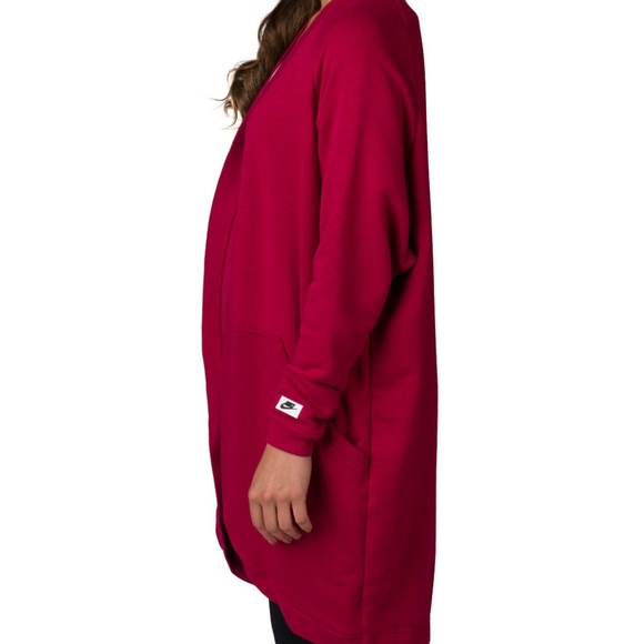 Nike Womens Modern Cardigan 805523 Noble Red - Picture 3 of 3